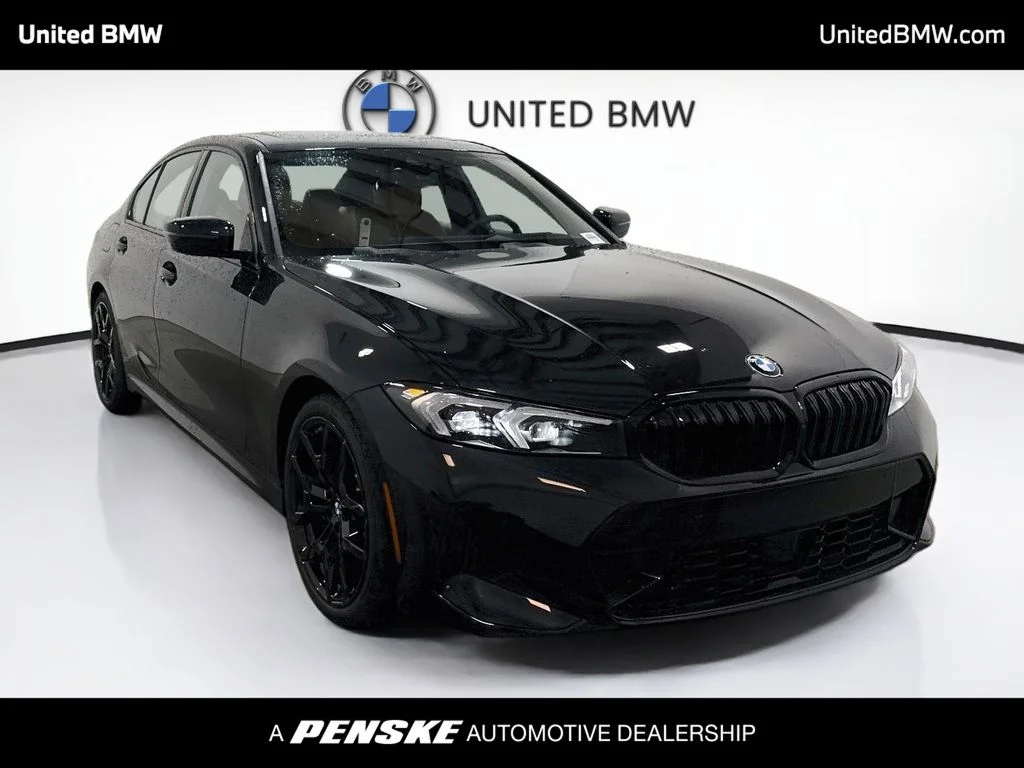 New 2026 Black Sapphire Metallic BMW 330i image 3