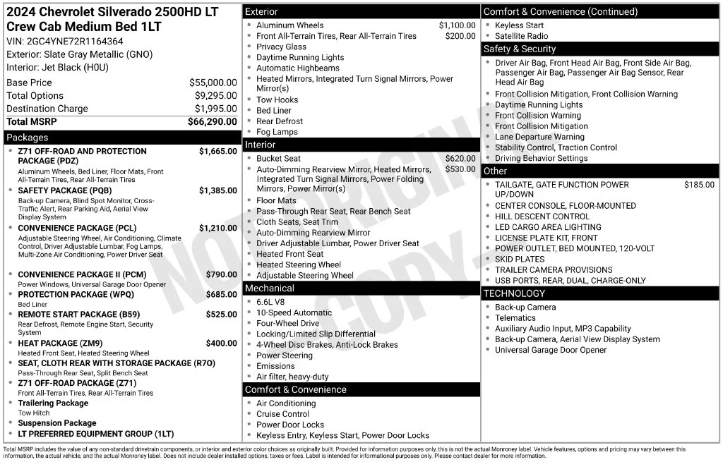 Used 2024 Gray Chevrolet LT image 2