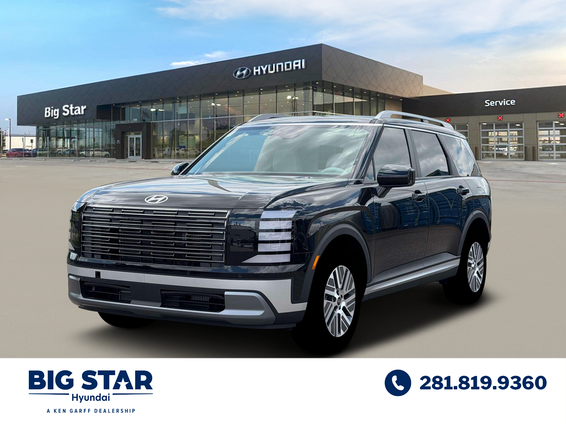 New 2026 Abyss Black Pearl Hyundai Blue SEL 7P image 21