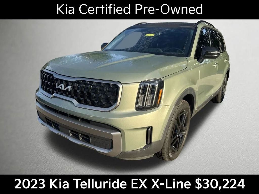 Certified Used 2023 Green Kia EX X-Line image 8