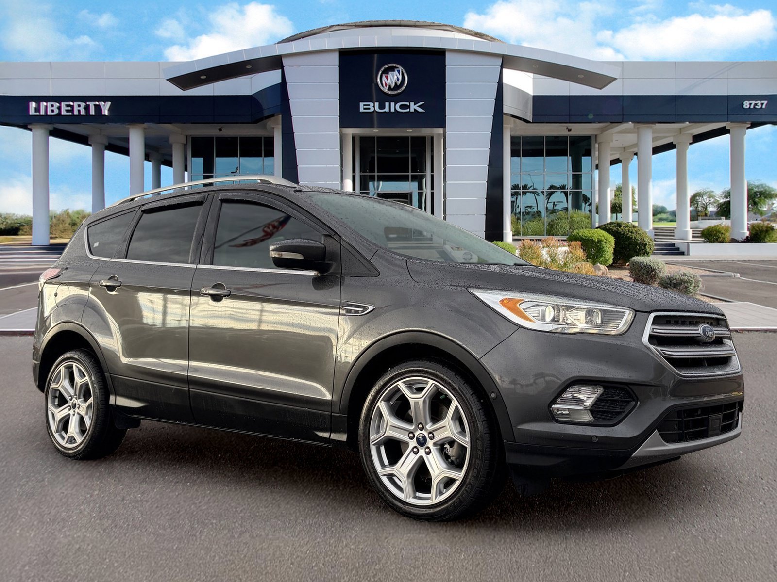 Used 2017 Ford Escape Titanium with VIN 1FMCU0J9XHUB89593 for sale in Peoria, AZ