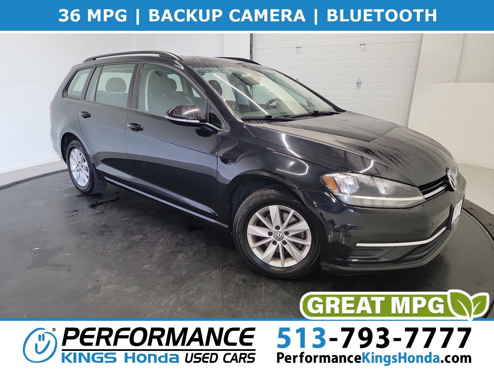 Used 2019 Deep Black Pearl Volkswagen S image 1