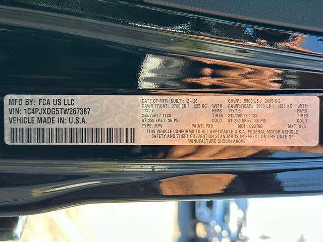 New 2026 Black Clear-Coat Exterior Paint Jeep Sport S image 38