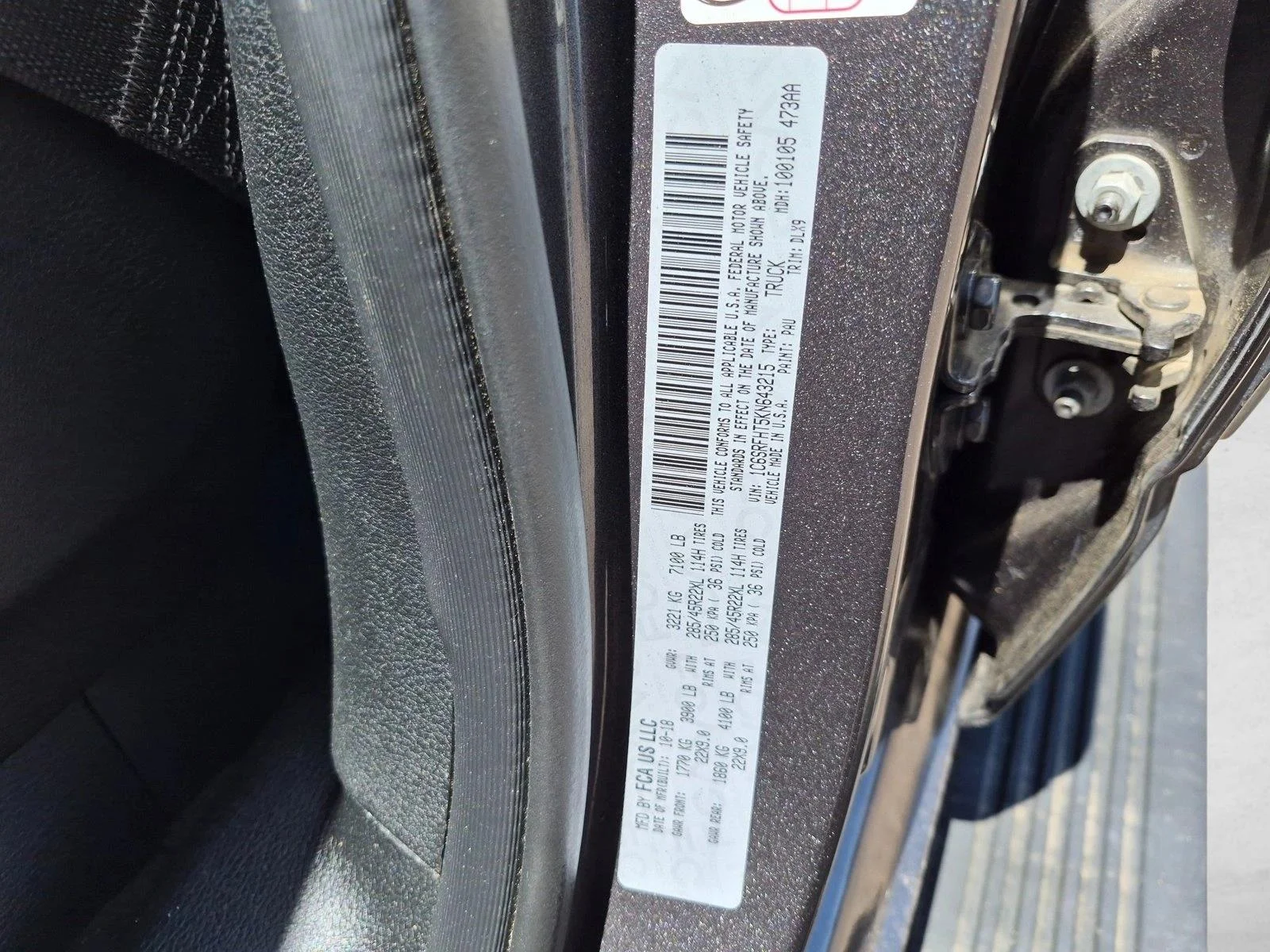 Used 2019 Granite Crystal Clearcoat Metallic Ram Limited image 23