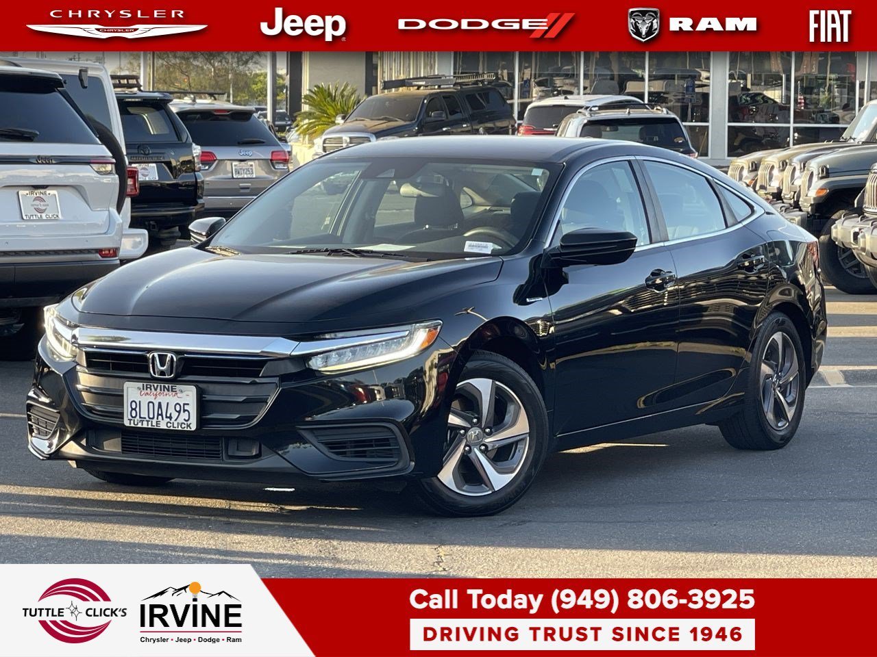 Used 2019 Crystal Black Pearl Honda EX image 1