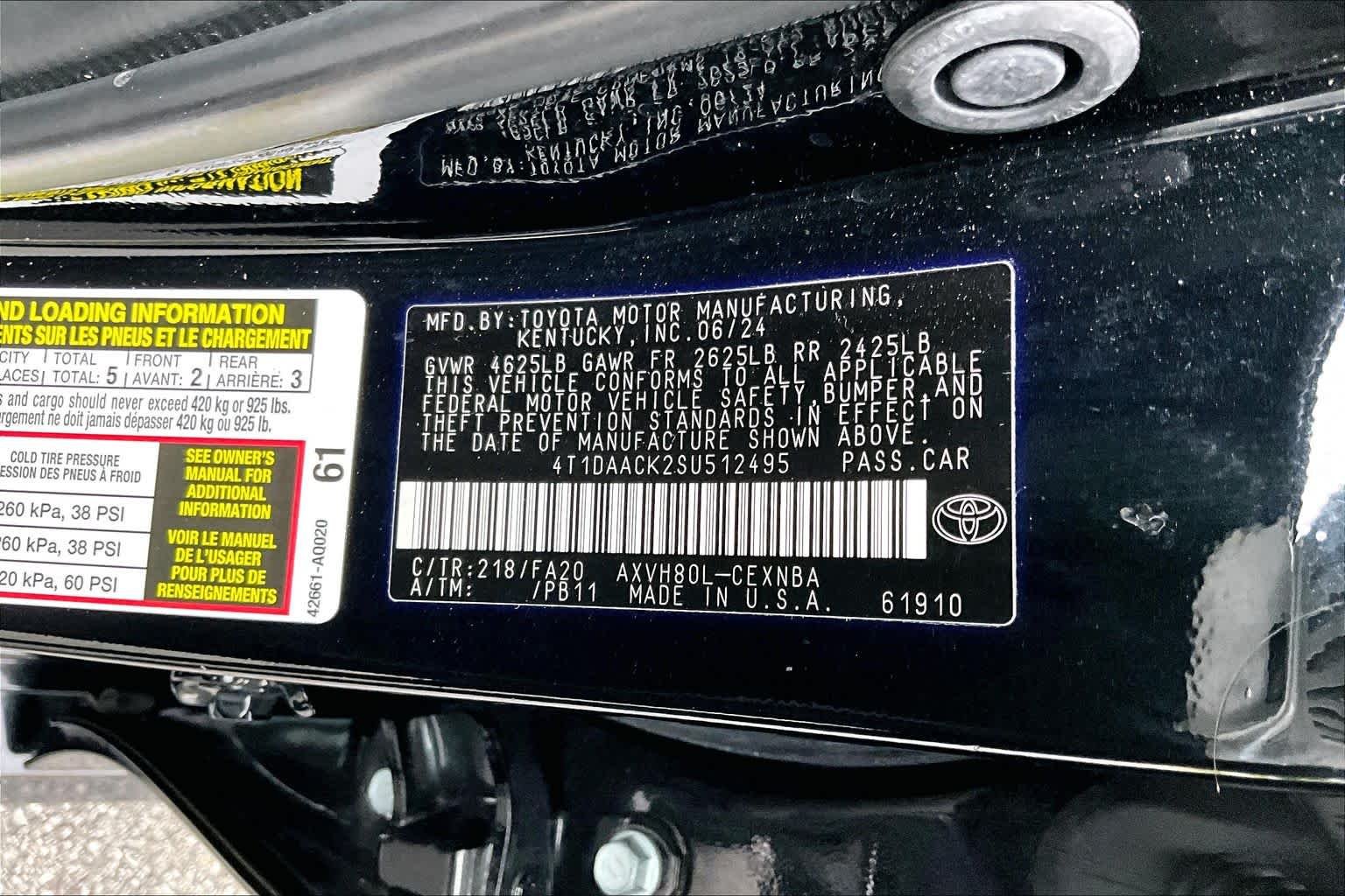Used 2025 Midnight Black Metallic Toyota LE image 34