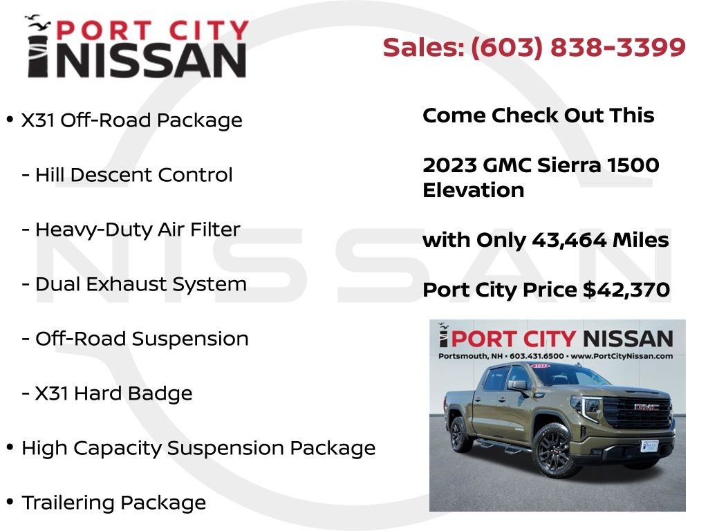 Used 2023 Deep Bronze Metallic GMC Elevation X31 OFF ROAD W/5.3L V8 image 39