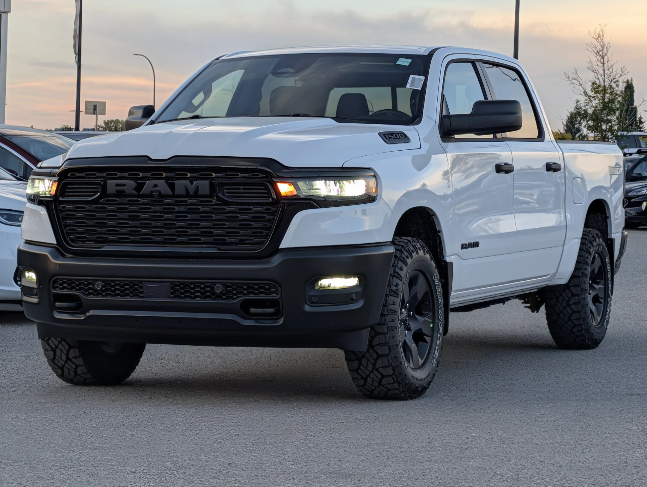 New 2026 White RAM Warlock - - E-Locker Axle - 18 Black Wheels - Skid Plates - Trailer Brake Control & More! image 4