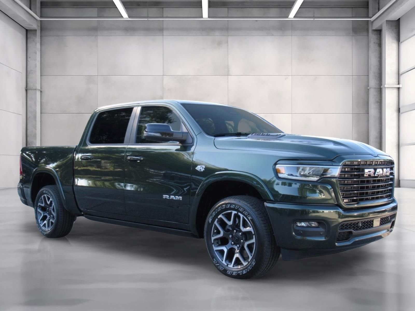 New 2026 Serrano-Green Metallic Exterior Paint RAM Laramie image 1