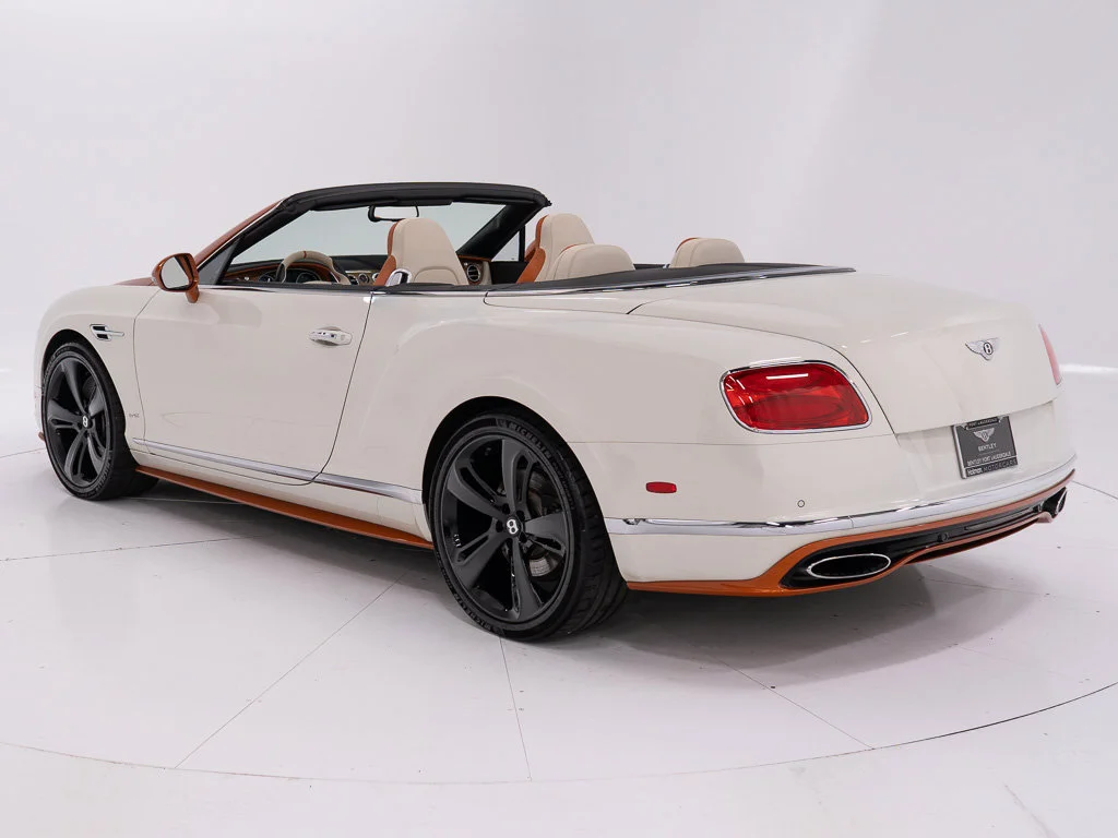 Certified Used 2017 Orange Flame over Ghost White by Mulliner PCG Bentley W12 Convertible image 3