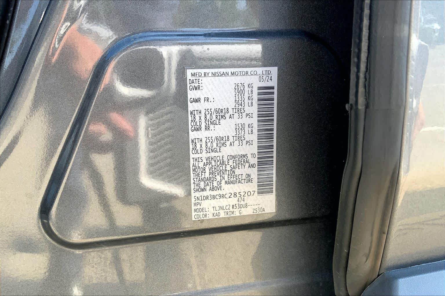 Used 2024 Gun Metallic Nissan SV image 33