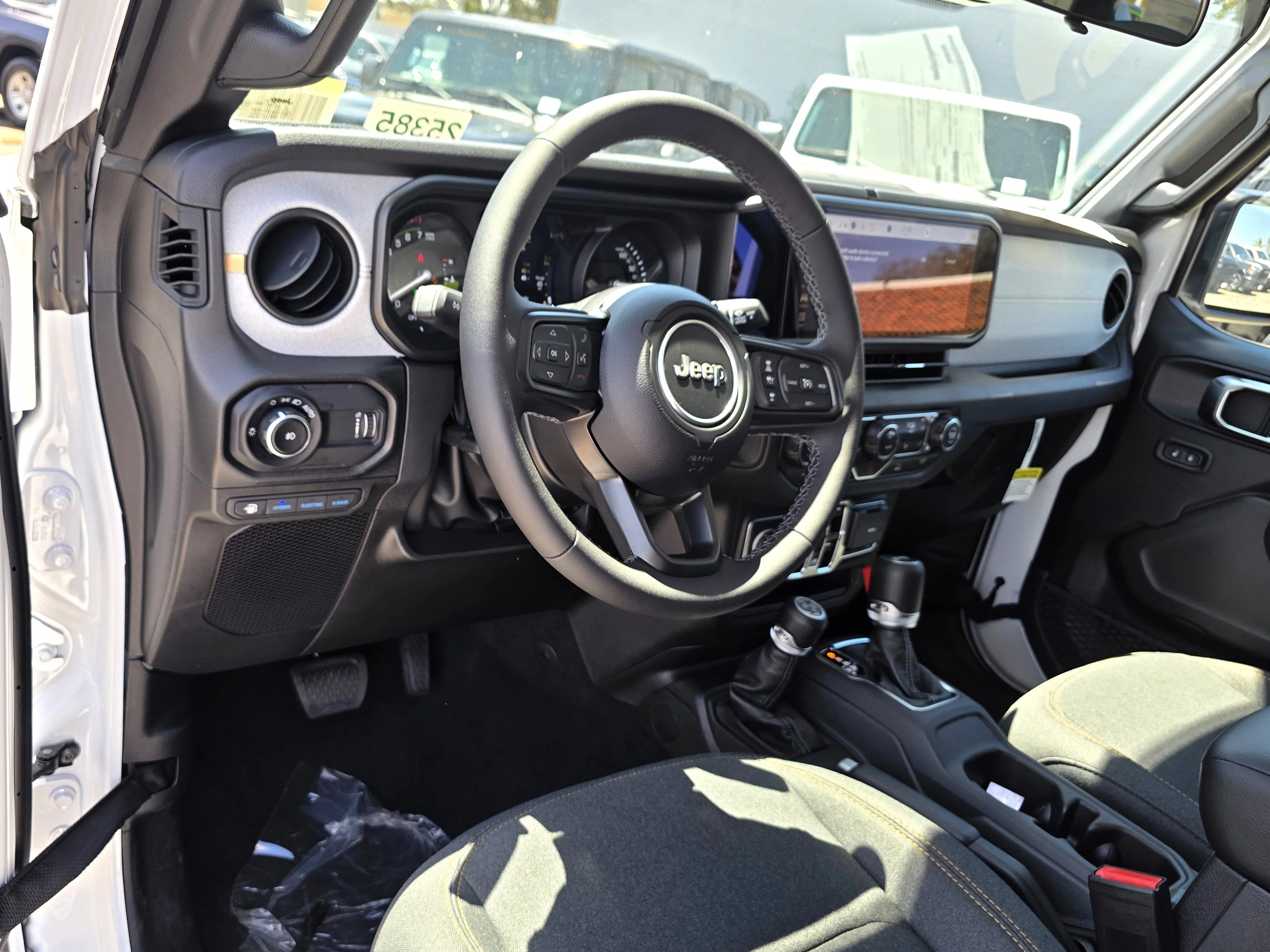 New 2025 Bright White Clearcoat Jeep Sport S 4xe image 14