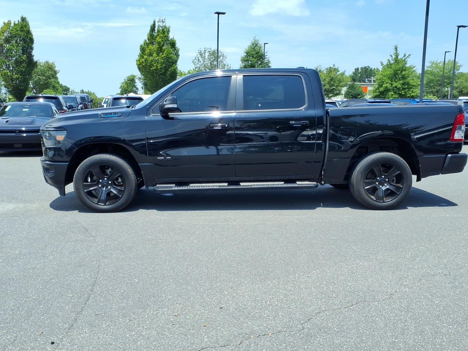 Used 2022 Diamond Black Crystal Pearlcoat Ram Big Horn image 3