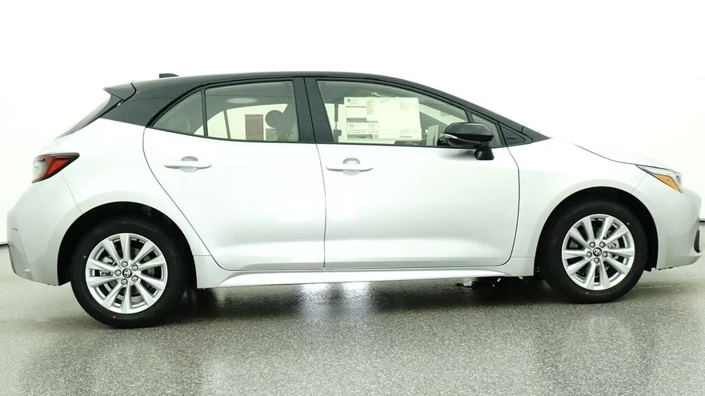 New 2027 Classic Silver Metallic with Black roof Toyota SE image 24
