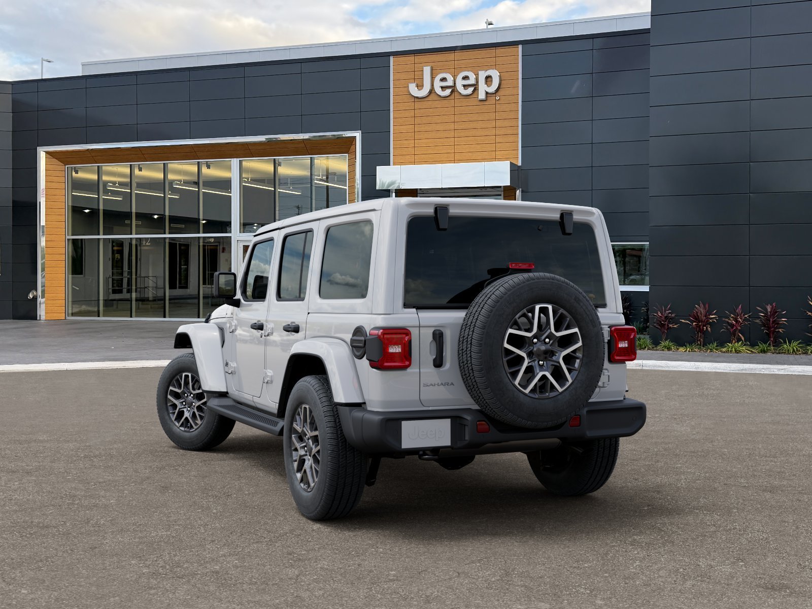 New 2026 Bright White Clear-Coat Exterior Paint Jeep Sahara image 35