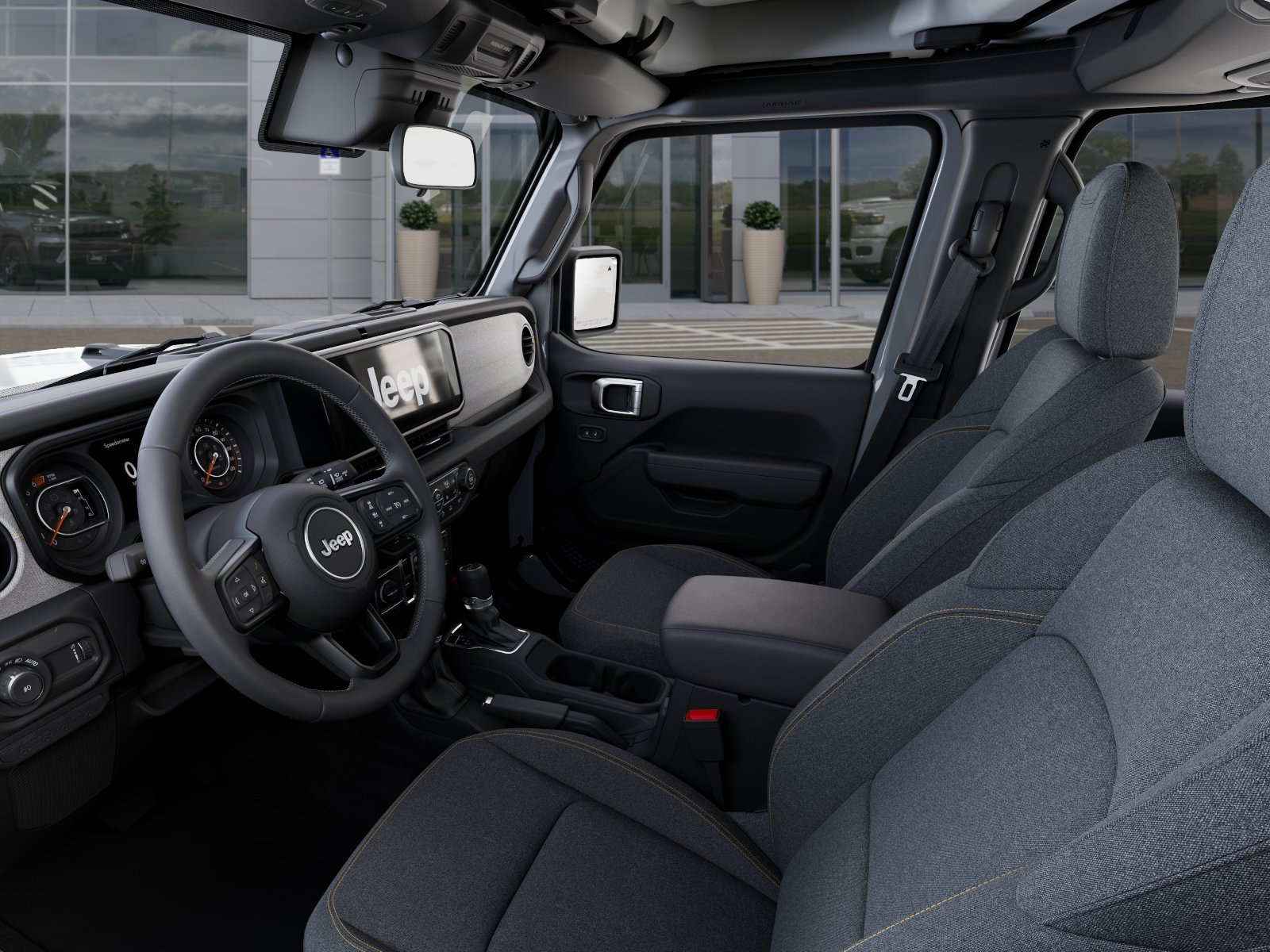 New 2026 Bright White Clear-Coat Exterior Paint Jeep Sport S image 22