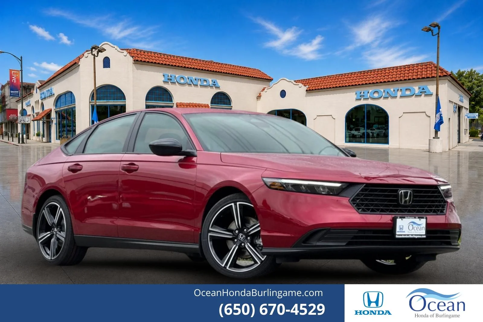 New 2026 Radiant Red Metallic Honda Sport image 1