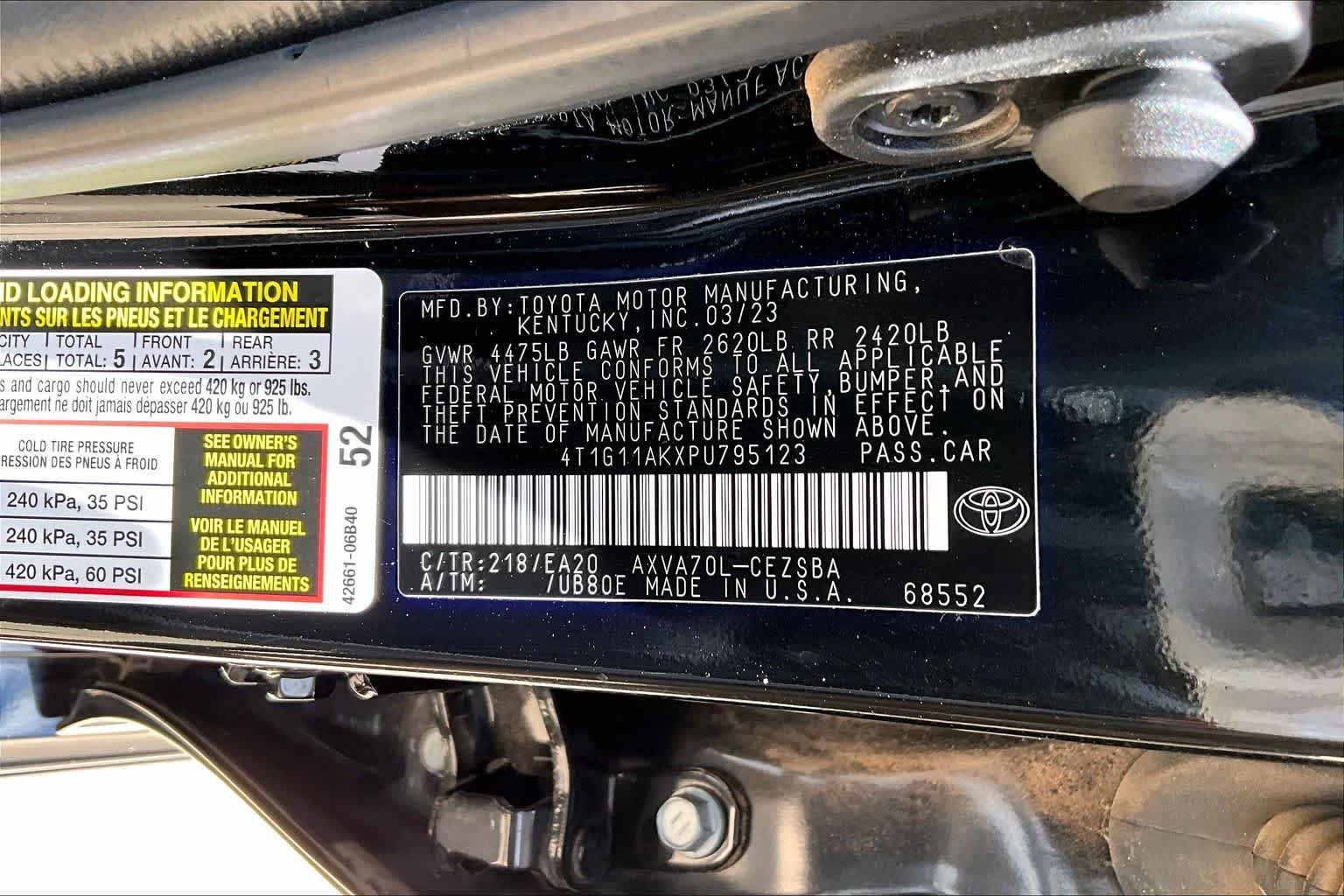 Used 2023 Midnight Black Metallic Toyota SE Nightshade image 33