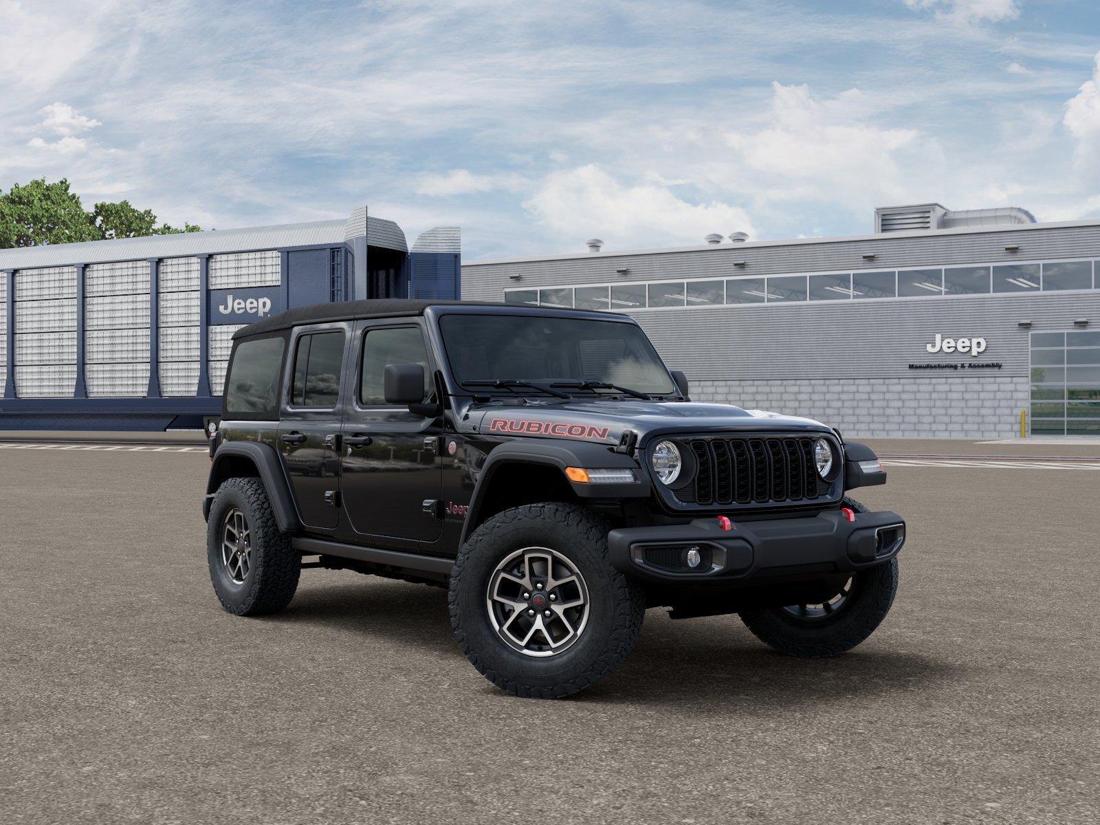 New 2027 Black Clearcoat Jeep Rubicon image 3
