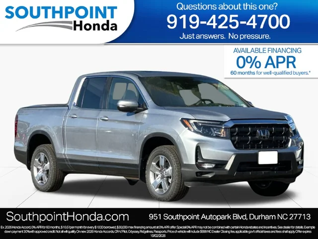 2026 Honda Ridgeline RTL