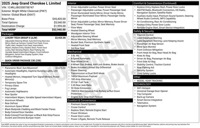 Used 2025 White Jeep Limited image 4