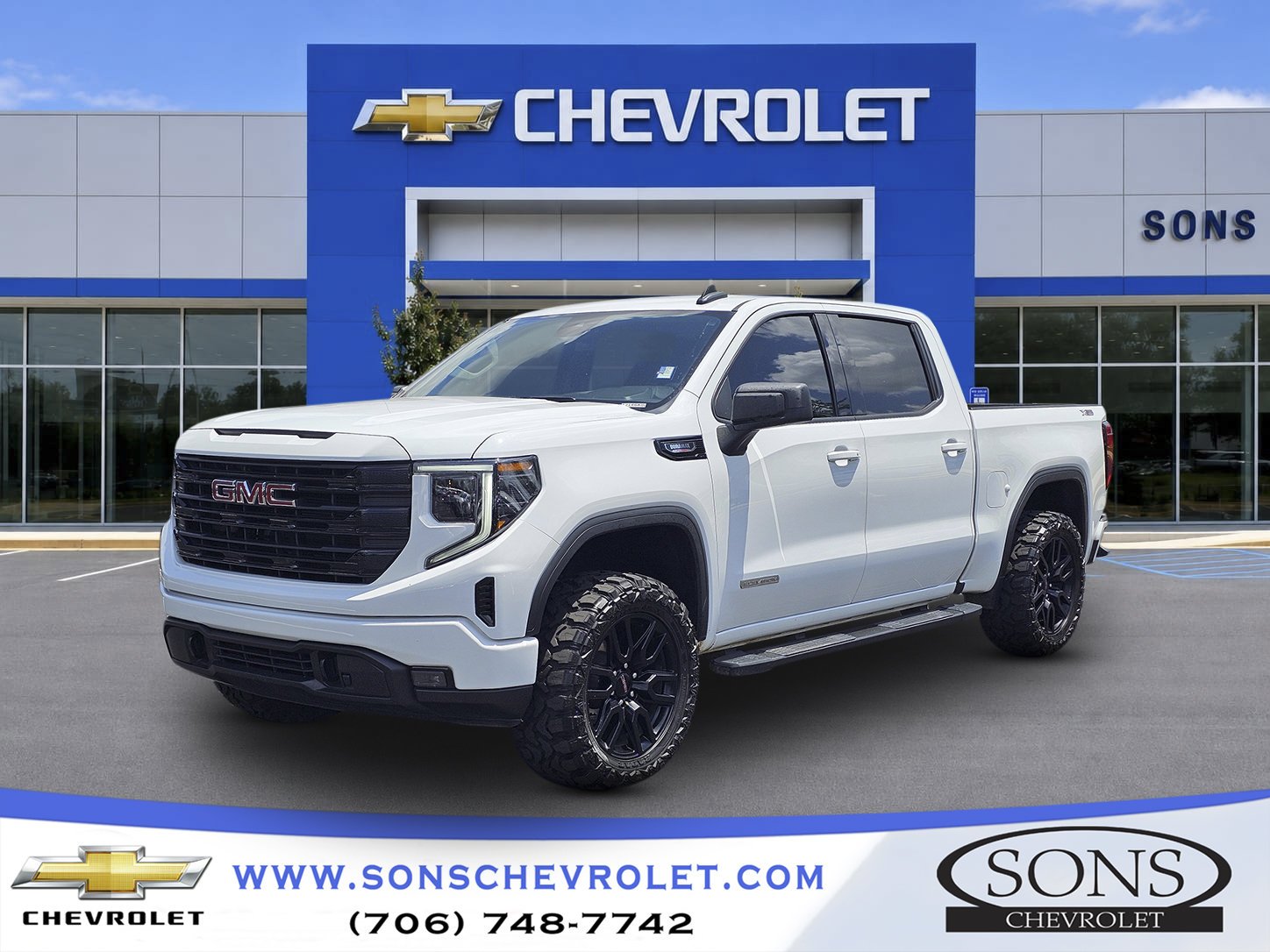 Used 2023 Summit White GMC Elevation image 1