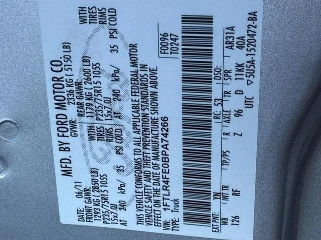 Used 2011 Silver Metallic Ford  image 22