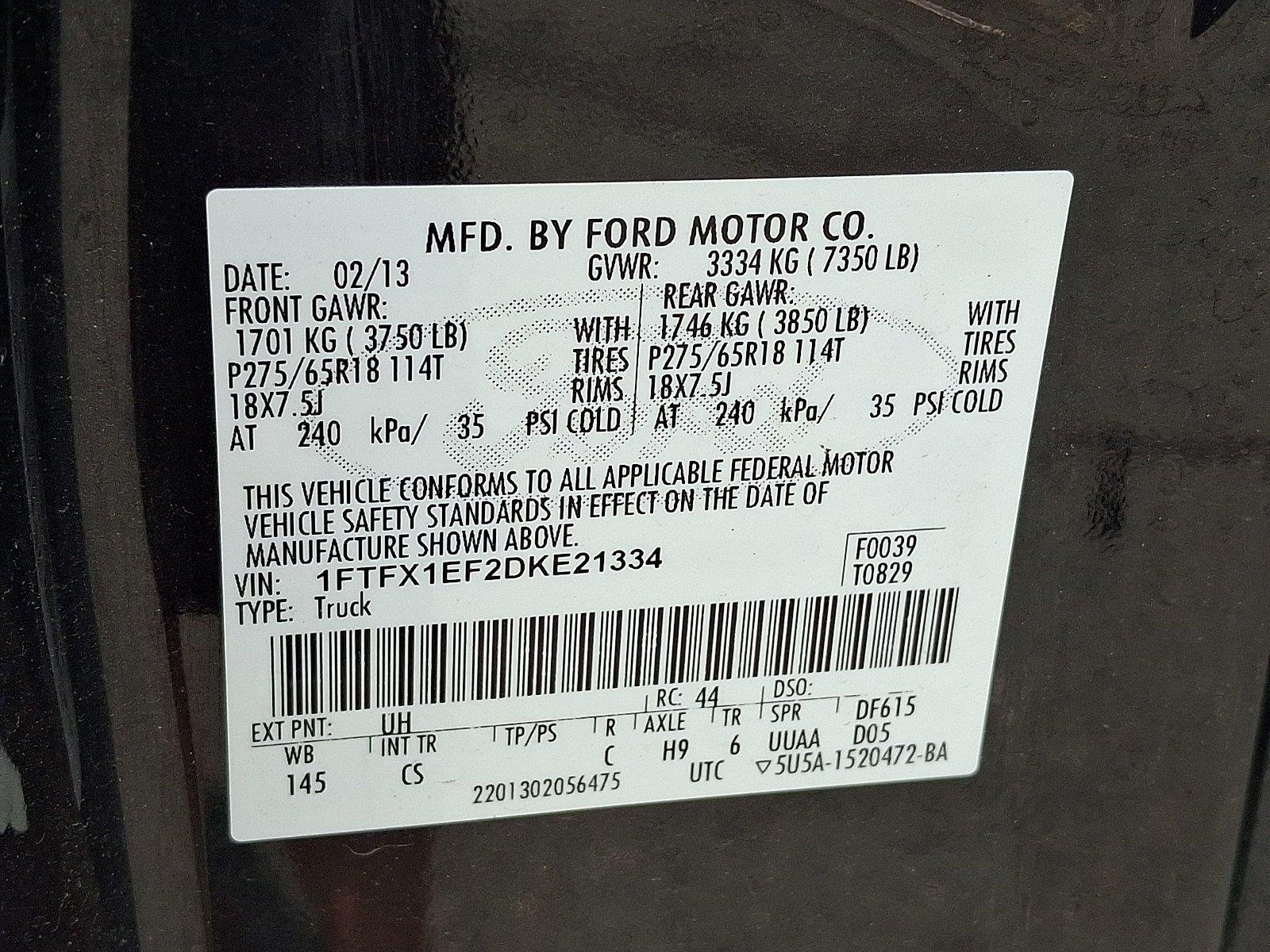 Used 2013 Tuxedo Black Metallic Ford STX image 24