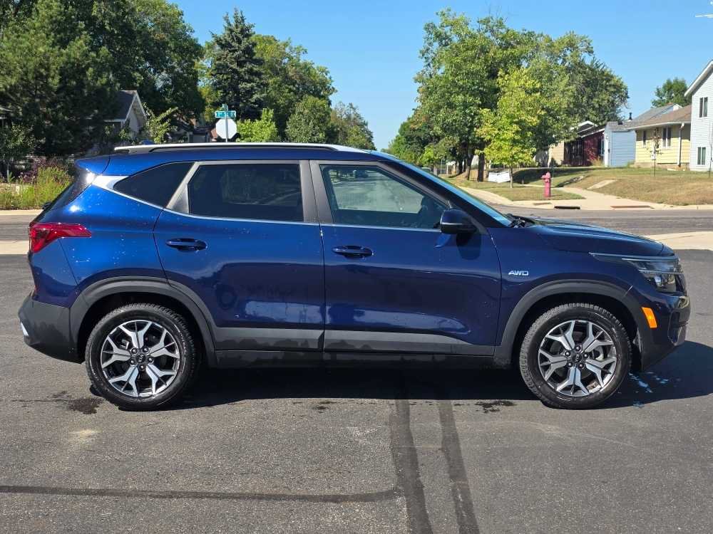 Used 2021 DARK OCEAN BLUE KIA EX image 1
