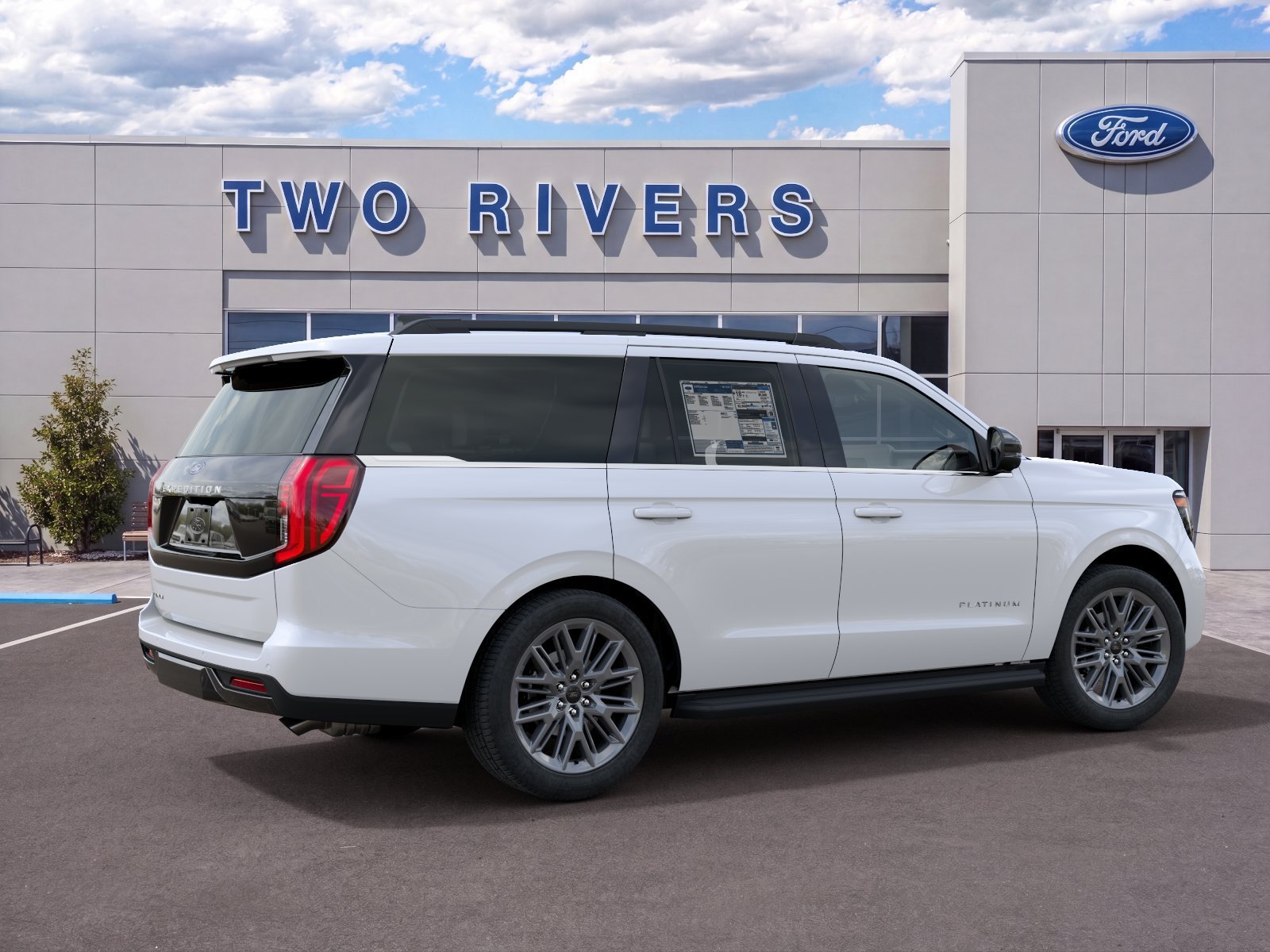 New 2027 Star White Metallic Tri-Coat Ford Platinum image 6