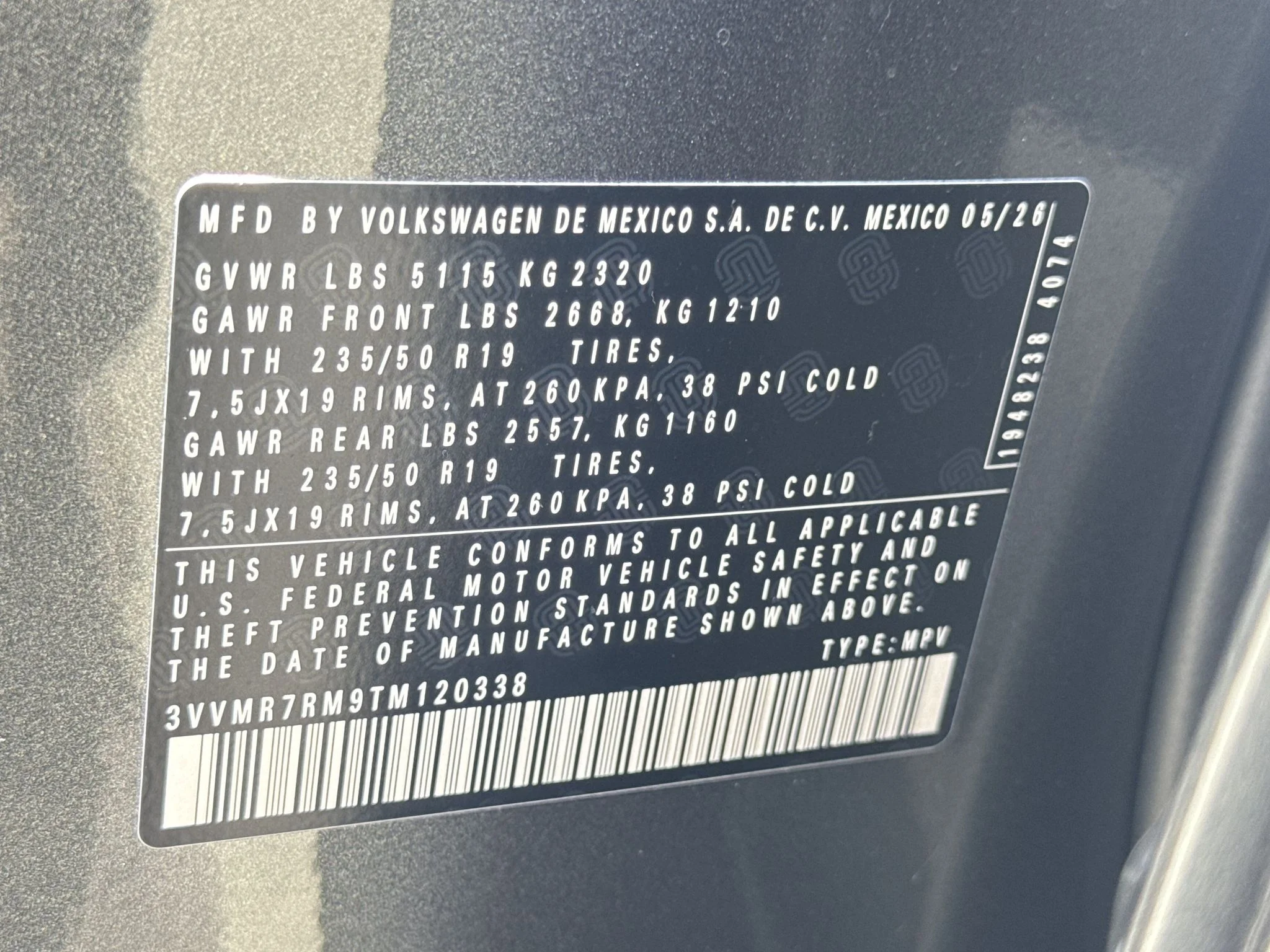New 2026 Platinum Gray Metallic Volkswagen SE image 34