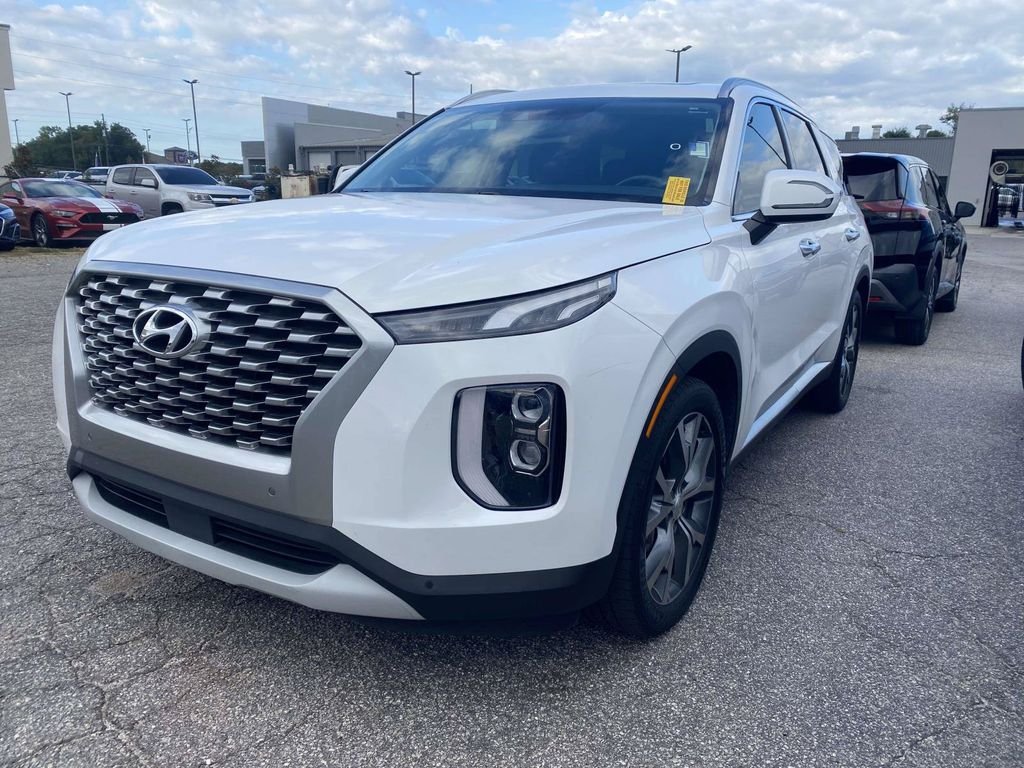 Used 2021 Hyper White Hyundai SEL image 3