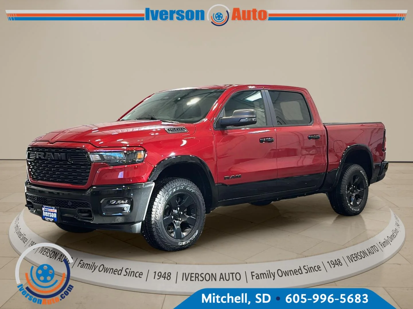 New 2027 Molten Red Pearl-Coat Exterior Paint RAM Big Horn image 3