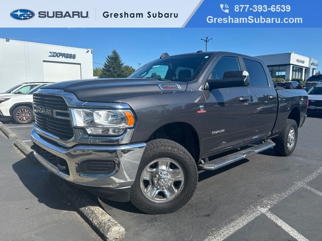 Used 2021 Granite Crystal Metallic Clearcoat Ram Big Horn image 1