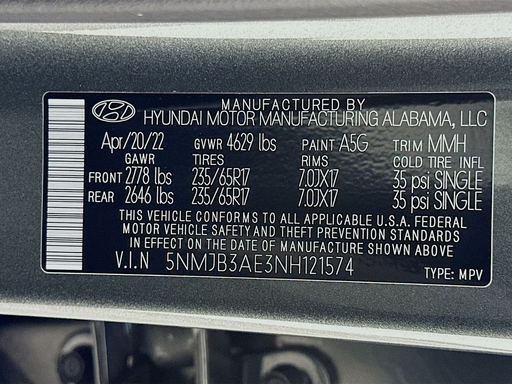 Used 2022 Gray Hyundai SEL image 31