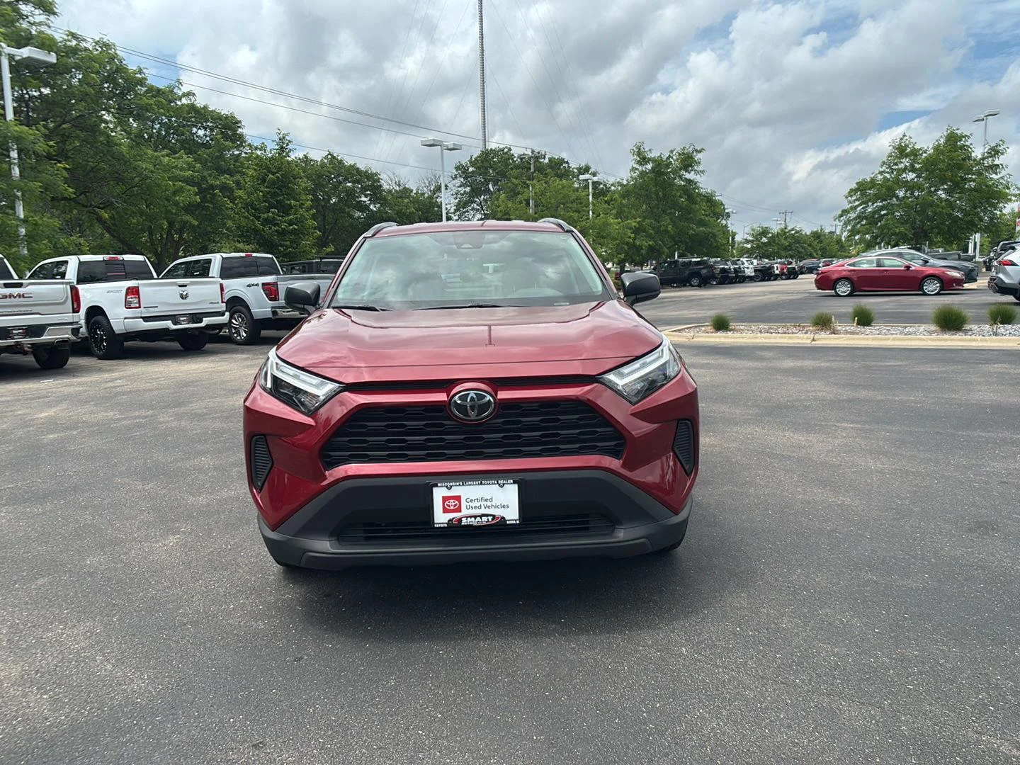 Certified Used 2025 Ruby Flare Pearl Toyota Hybrid LE image 7