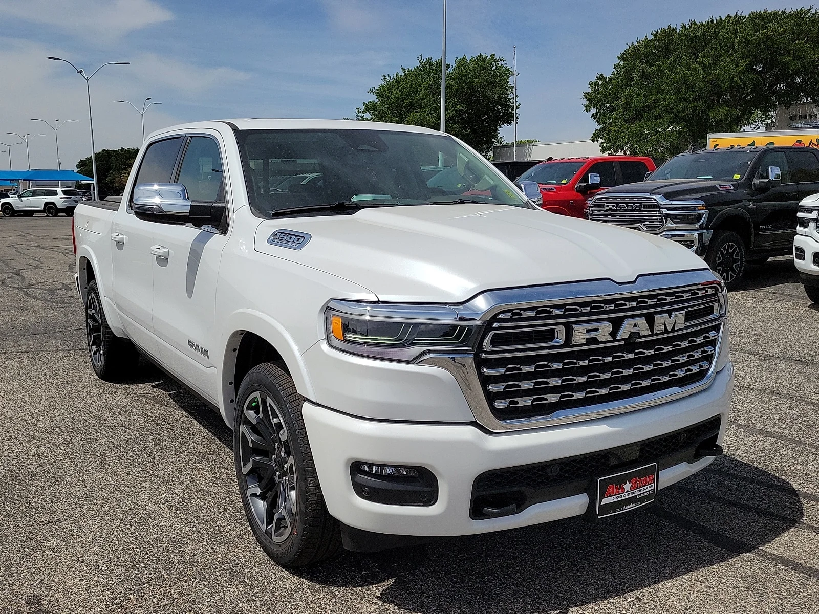 New 2026 Ivory White Tri-Coat Pearlcoat Ram LIMITED LONGHORN CREW CAB 4X4 5