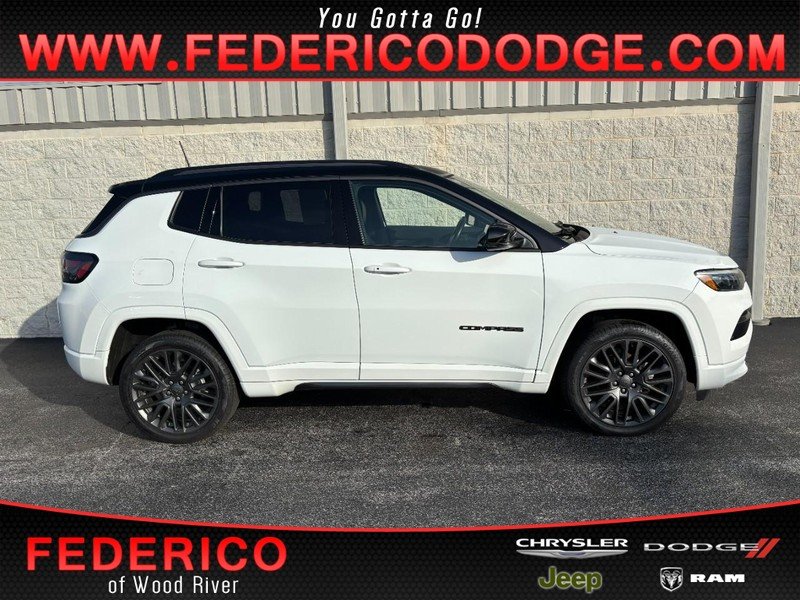 Used 2022 Bright White Clearcoat Jeep High Altitude 4x4 image 1