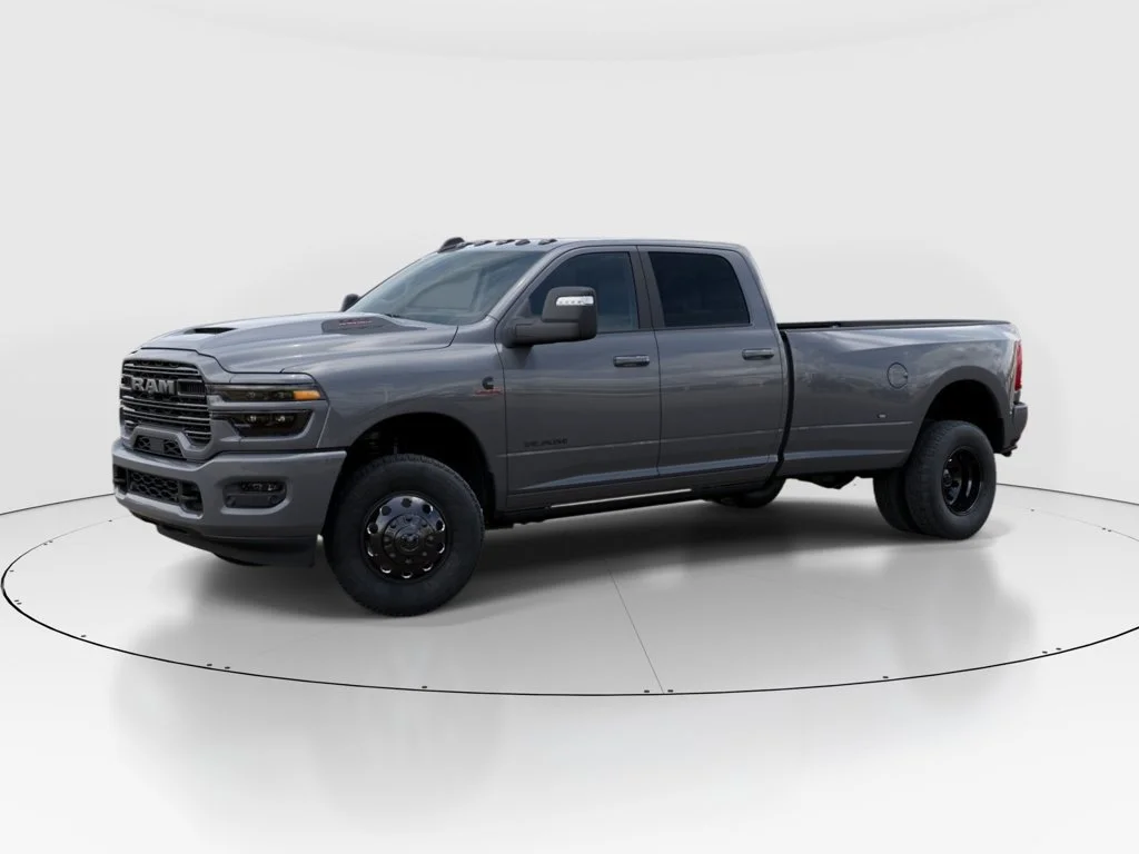 New 2026 Ceramic Gray Clear-Coat Exterior Paint RAM Laramie image 2