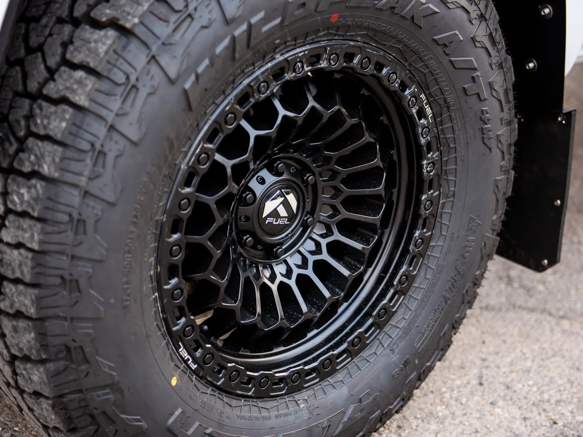 New 2026 White RAM Sport*, 6 Inch Lift, 37 Inch Tires, Trigger Industries Mudflaps image 3