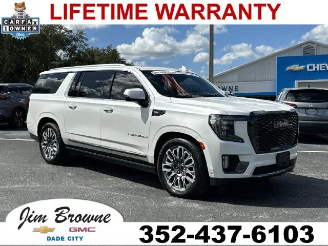 Used 2023 WHITE FROST TRICOAT GMC Denali Ultimate image 1