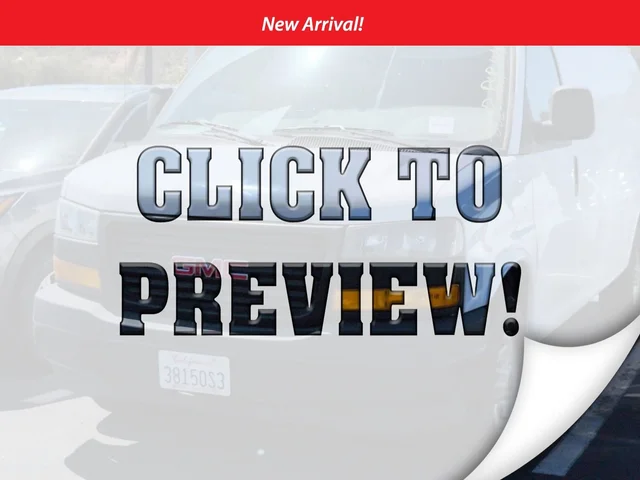 2023 GMC Savana Cargo Van Work Van