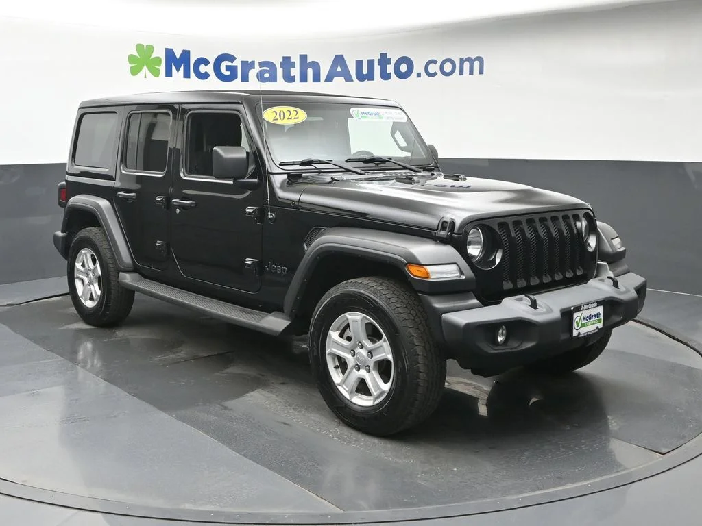 Used 2022 Black Jeep Unlimited Sport S image 3