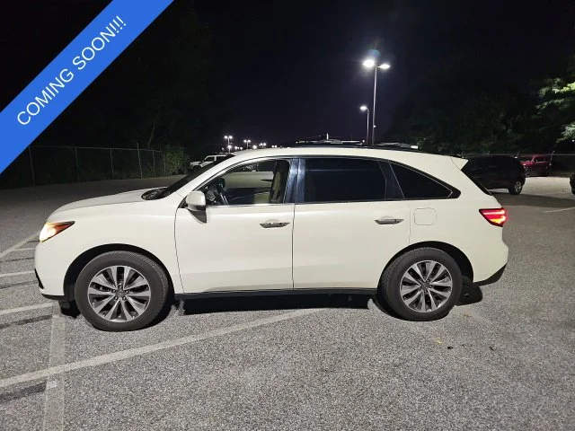 Used 2014 White Acura 3.5L Technology Pkg w/Entertainment Pkg image 7