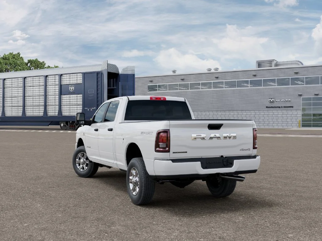 New 2027 Bright White Clear-Coat Exterior Paint RAM Big Horn image 3