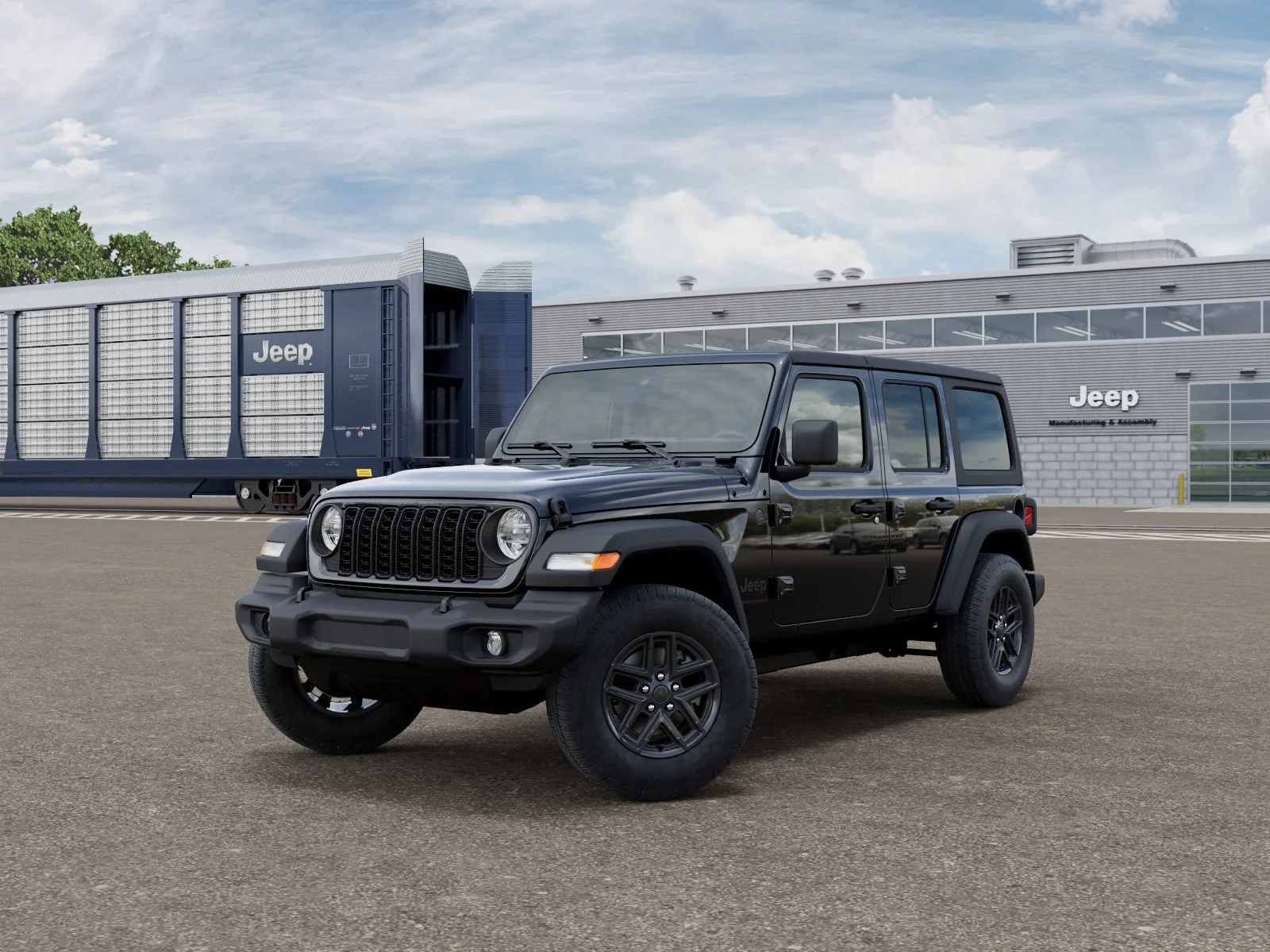 New 2026 Black Clearcoat Jeep Sport S image 1