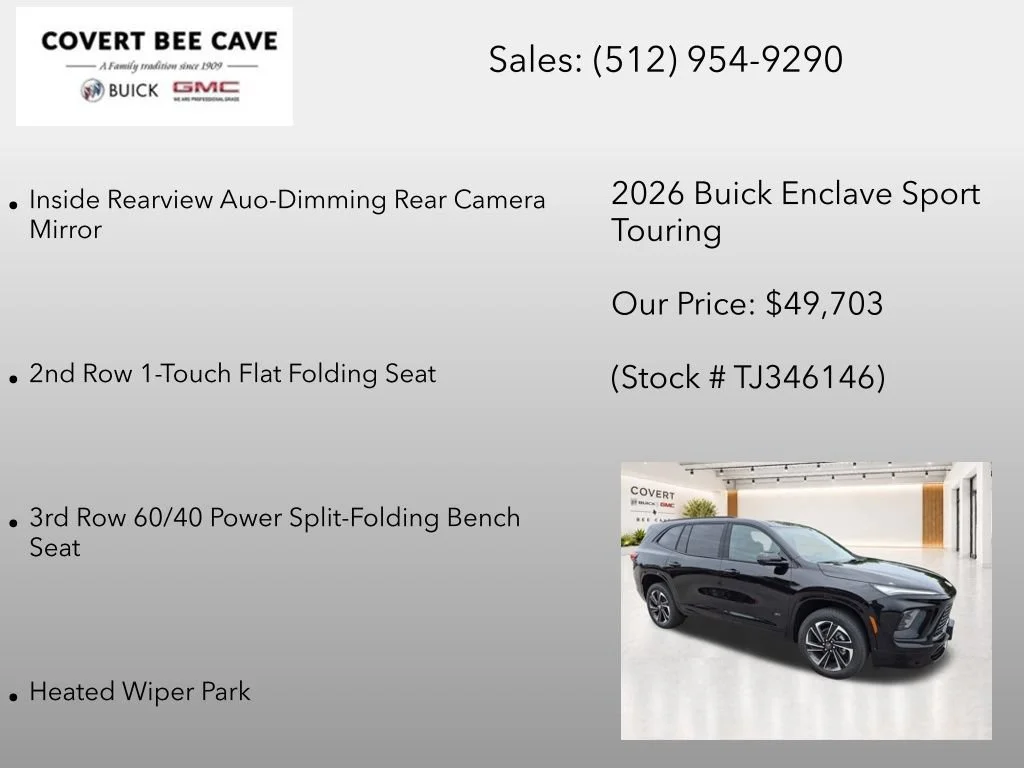New 2026 Ebony Twilight Metallic Buick Sport Touring image 19