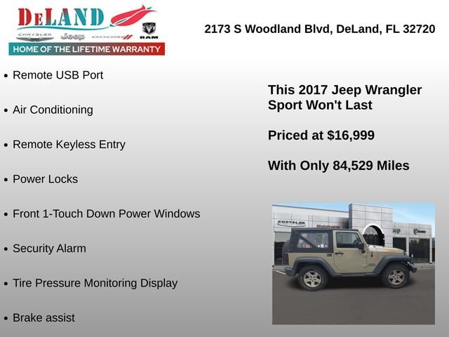 Used 2017 Beige Jeep Sport image 4