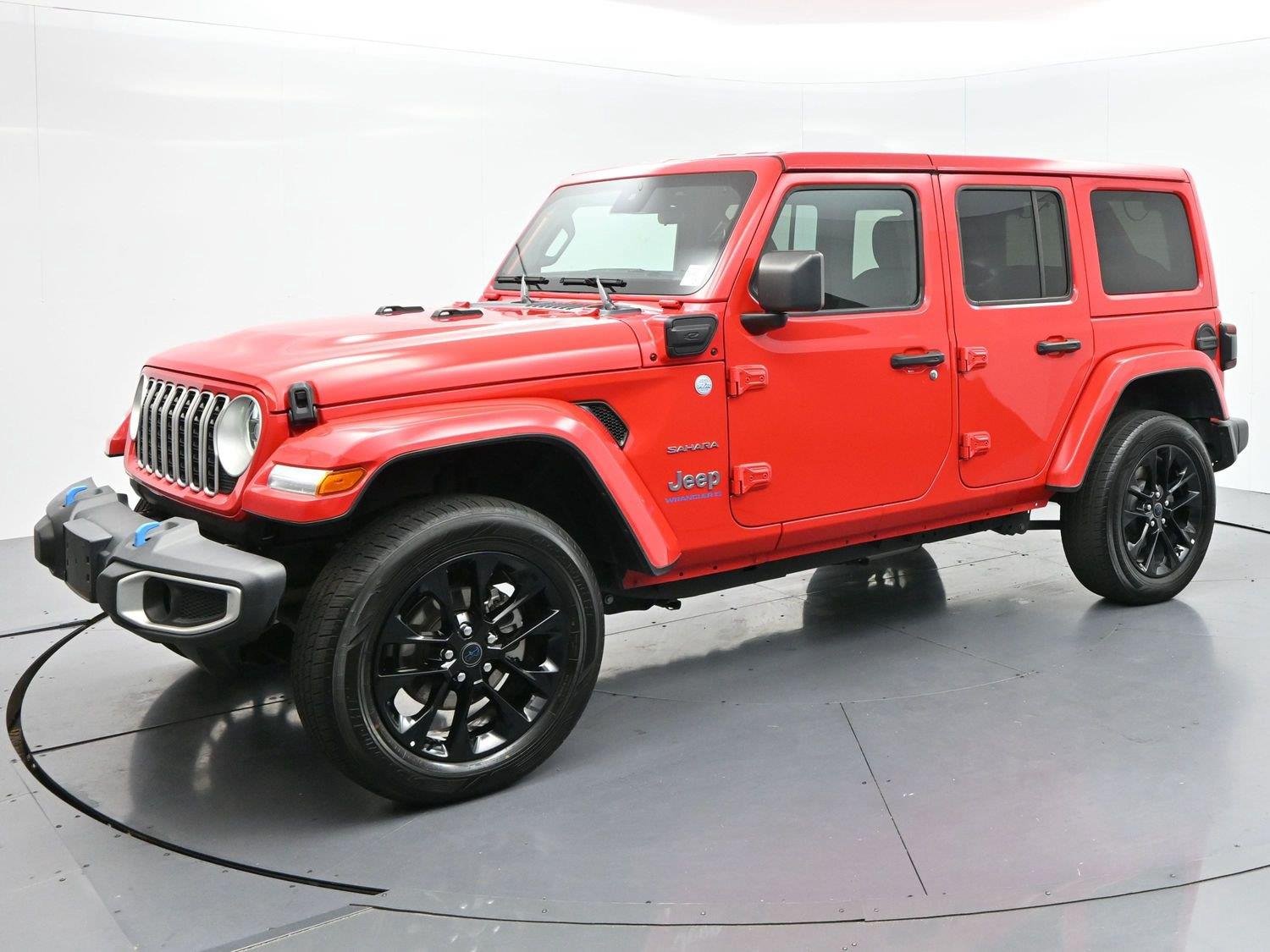Used 2024 Firecracker Red Clearcoat Jeep Sahara image 3