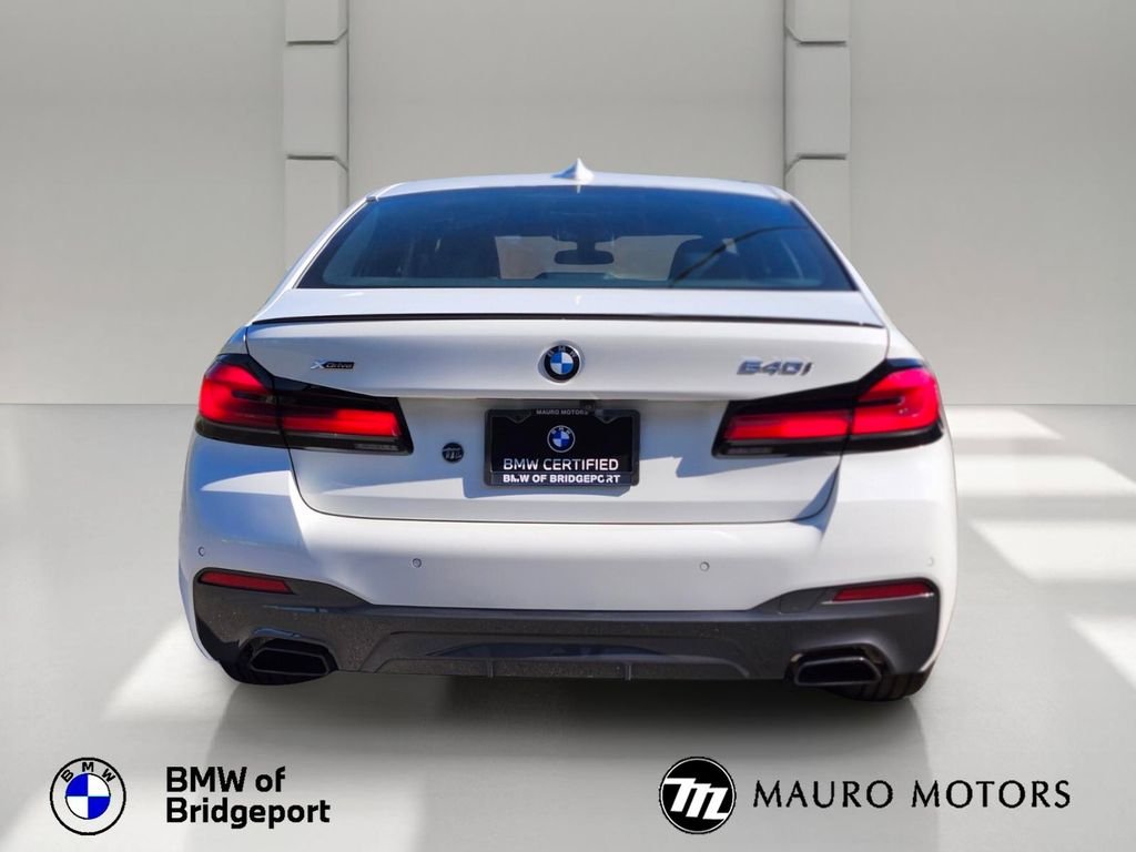 Certified Used 2023 White BMW 540i xDrive image 4